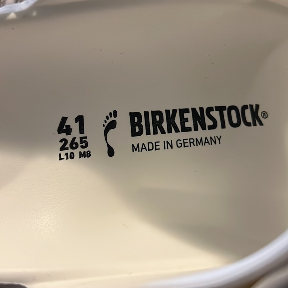 Birkenstock foam sandals womens 10 mens 8 in white. Brand new. - Picture 2 of 6